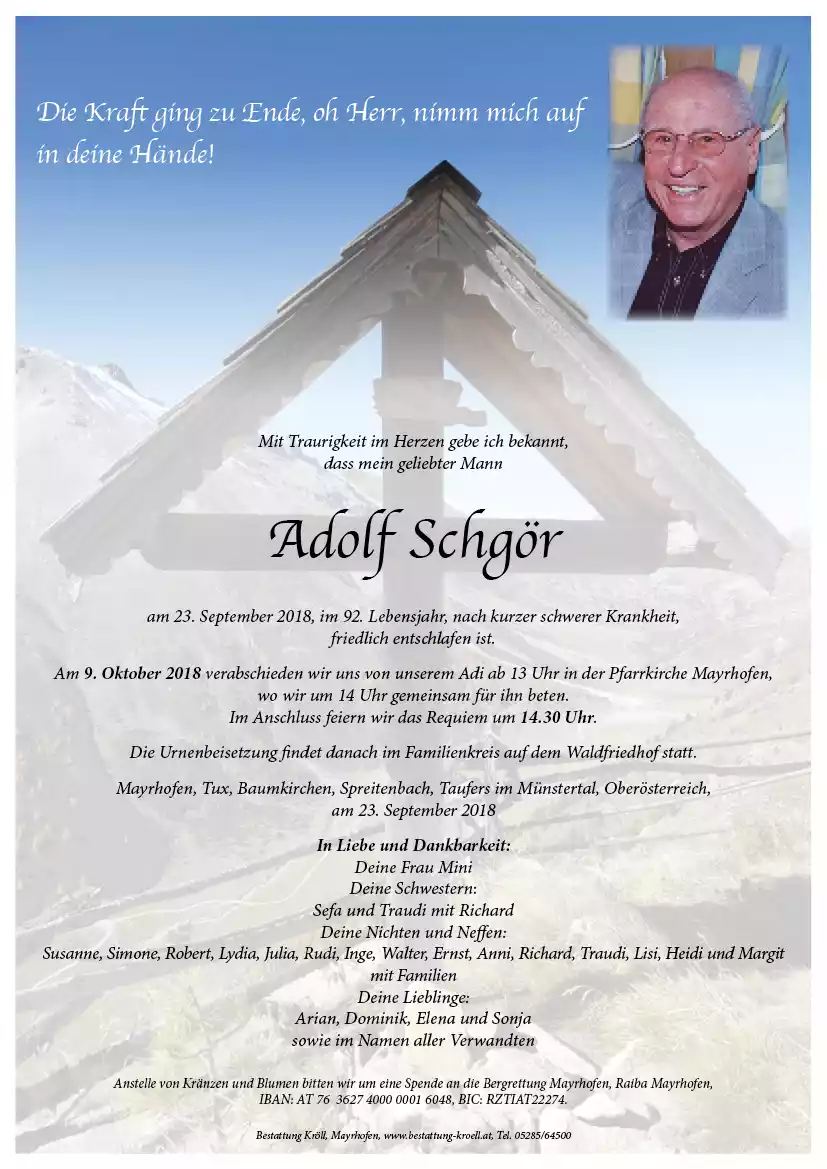 Parte von Adolf Schgör